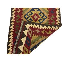 Two Kilim rugs, (79cm x 54cm, 55cm x 51cm)