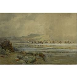 Percy Robertson ARE (British 1868-1934): The Herring Fleet in the South Bay Scarborough, watercolour signed 18cm x 26cm