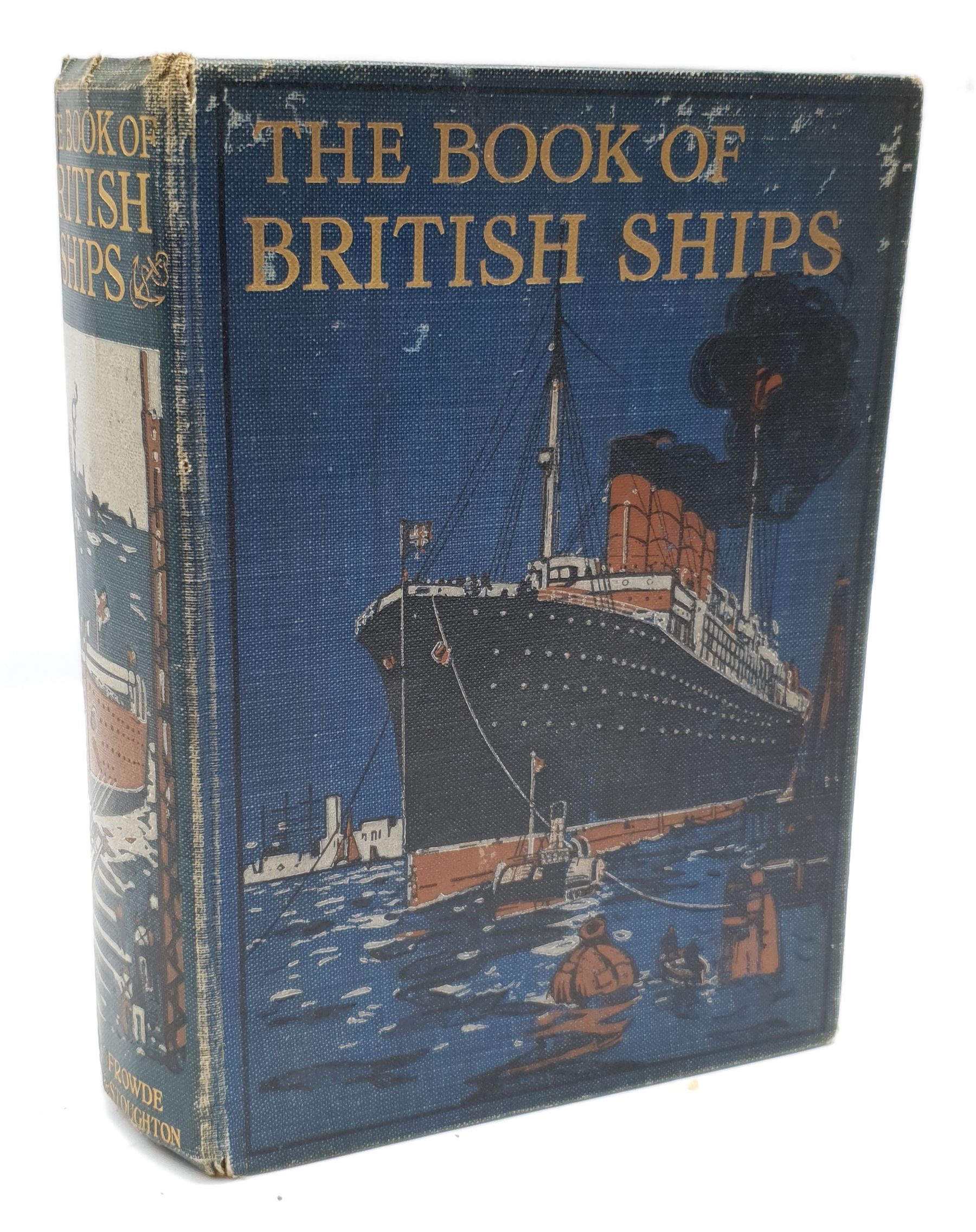 'The Book of British Ships', 1st ed. pub. Hodder and Stoughton 1910, illustrated by Frank Henry Mason, inscribed by the artist 'With Love to Mother from Frank Mason, Nov. 16/1909'
Provenance: from the estate of Christine Dexter and by descent from the artist's sister Eleanor Marie (Nellie)