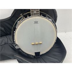 Tanglewood Union Series TWB 18 M5 five-string banjo, serial no.WE131200382 L96cm; in soft carrying case