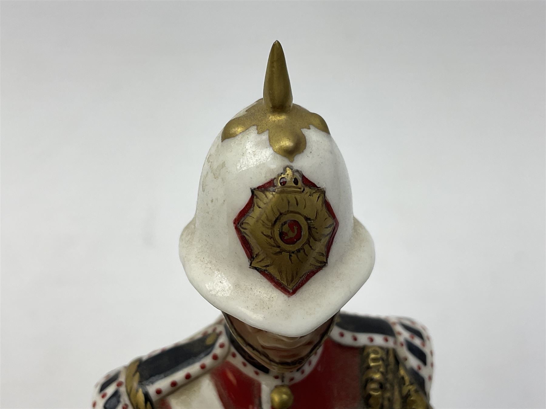 Michael J Sutty limited edition figure, Soldier Drummer, 1st Battalion, The Kings Own Royal Border Regiment 1984, 93/250, together with further limited edition Michael Sutty bust, 12/250, tallest H21.5cm