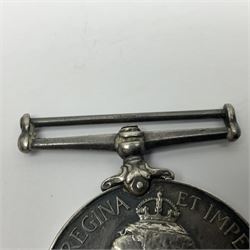 Victoria Queens South Africa medal awarded to W.C. Yates A.B. 200655 H.M.S. Syble