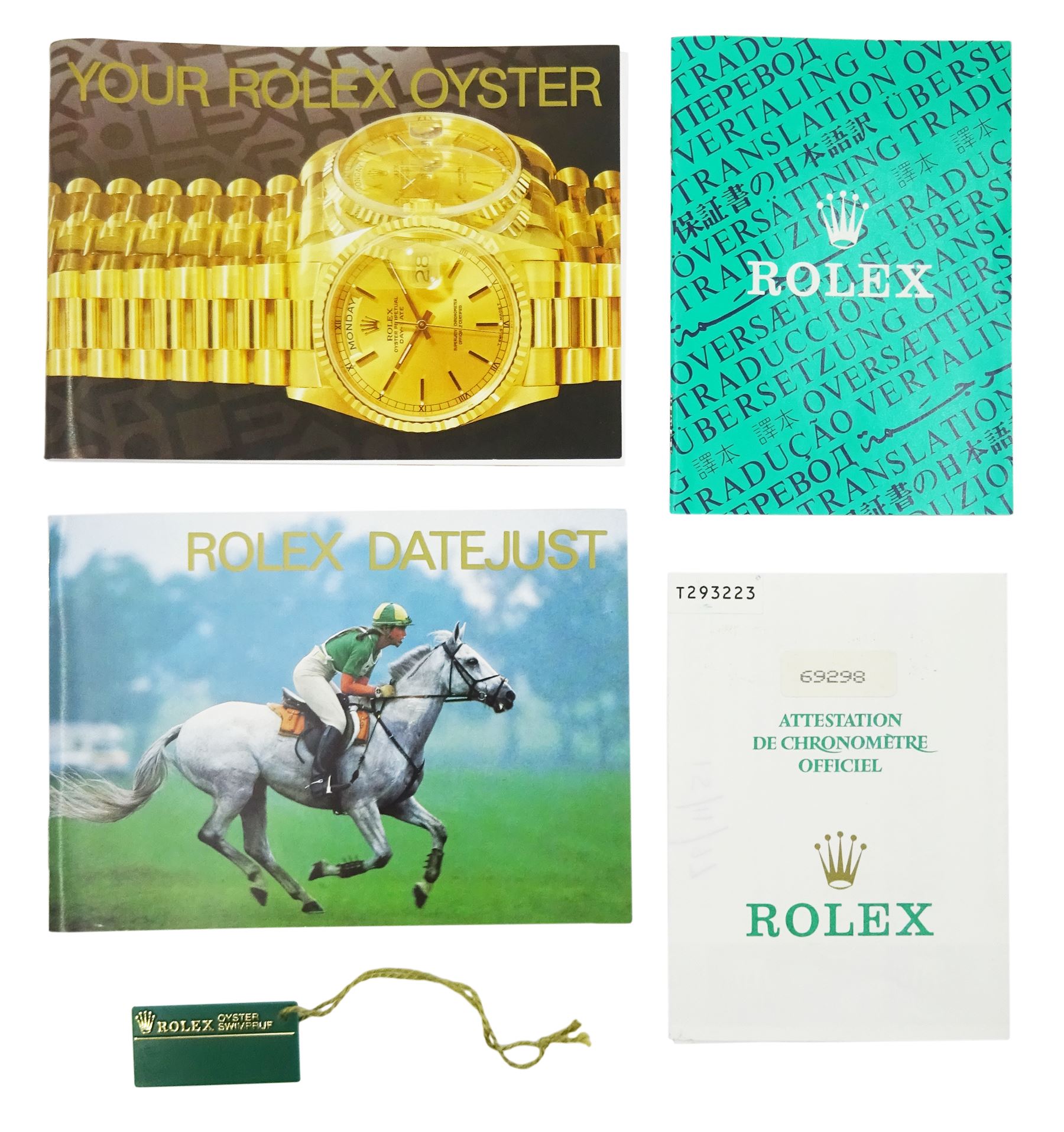 Rolex Oyster Perpetual Datejust Pearlmaster ladies 18ct gold automatic wristwatch, Ref. 69298, Serial No. T293223, champagne dial with diamond hour markers and diamond set bezel, on original 18ct Pearlmaster bracelet with fold-over clasp, with papers