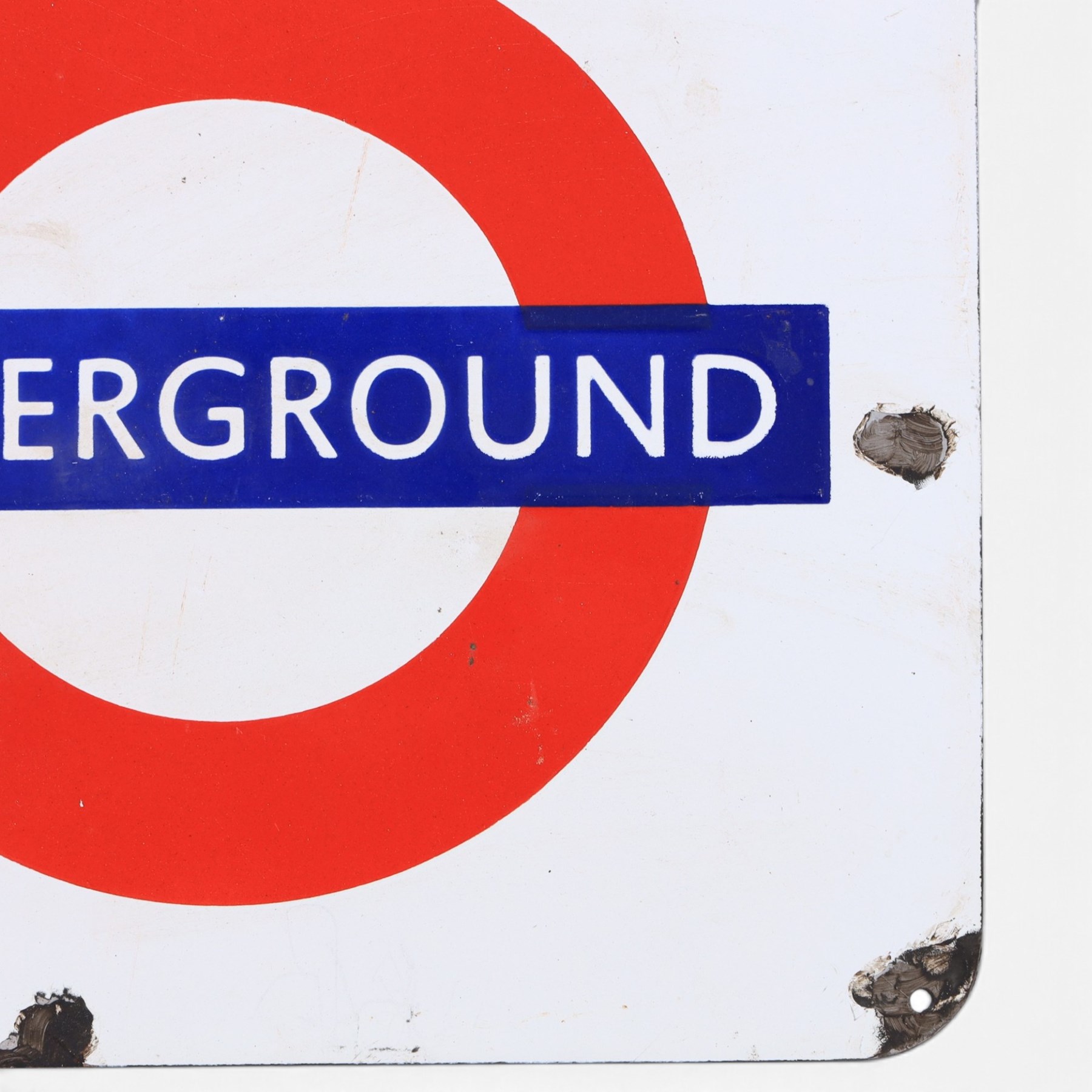 London 'Underground' reproduction enamel sign, H33cm