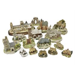Sixteen Lilliput Lanes,to include, York Minster, St Patrick's Church, Convent in the Wood, St Stephens Church etc, tallest H16cm 