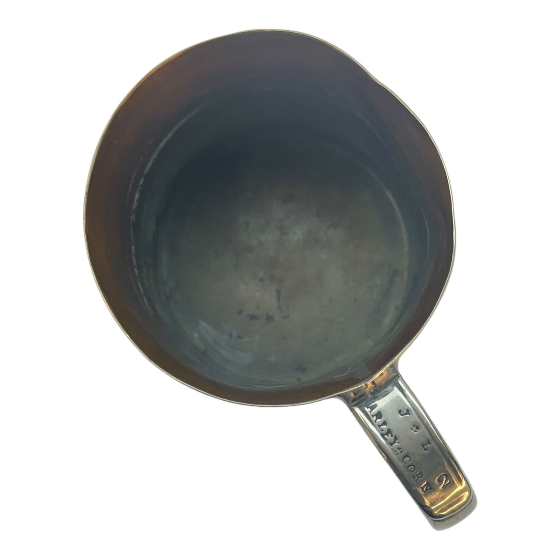 Copper tankards, including one example with plated handle and base stamped 'Barley Corn', brass box with secret compartment, and other brass and copper collectables