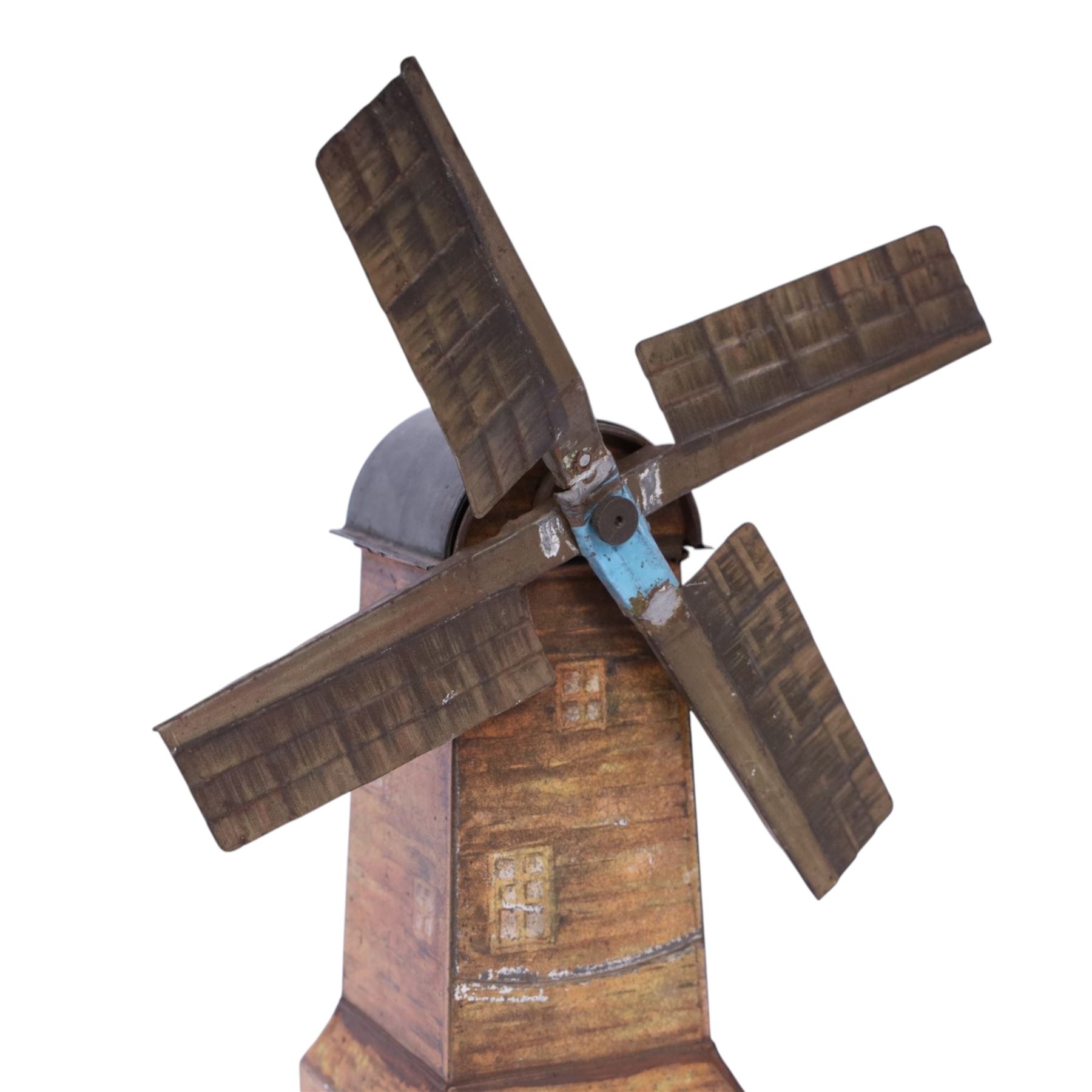 Huntley & Palmers biscuit tin, in the form of  a Windmill, circa 1924, H33cm