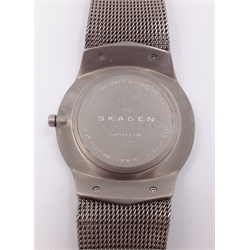  Gentleman's Skagen titanium wristwatch no.809XLTTM cased  