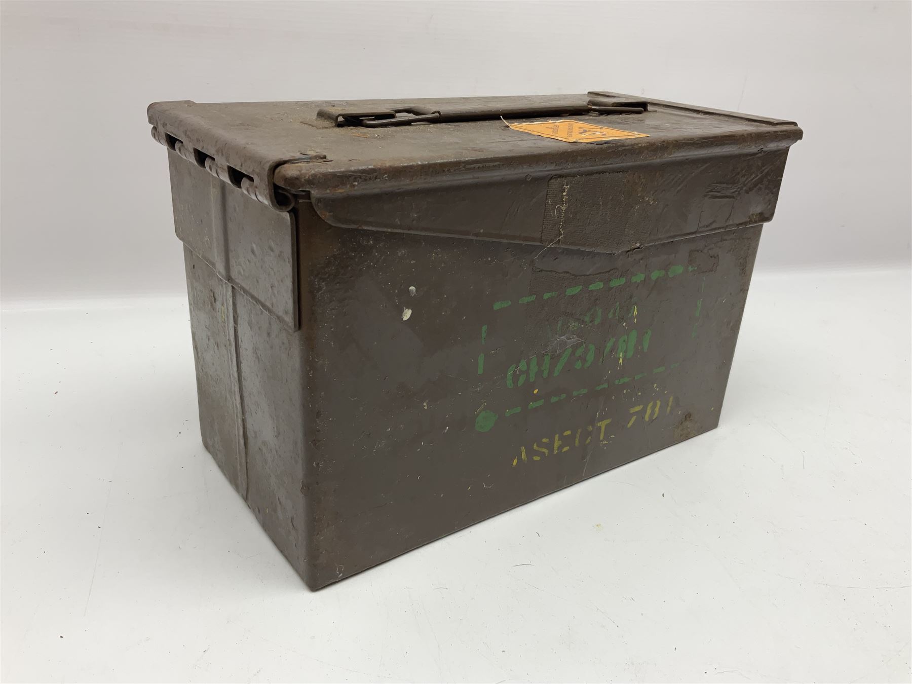 Miscellaneous shooting accessories - W.J. Bowman & Sons clay pigeon launcher; two leather cartridge belts; three cartridge bags; two canvas/leather game bags; and two metal/wooden cartridge boxes