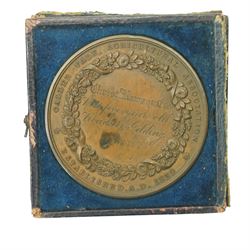James II gun money shilling, May 1690, George VI threepences hammered coins, Victorian 1837-1897 bronze medallion, Calder Vale Agricultural Society bronze medallion awarded to Christopher Rawson for Best Five Years Old Roadster Gelding 1841 and other items 