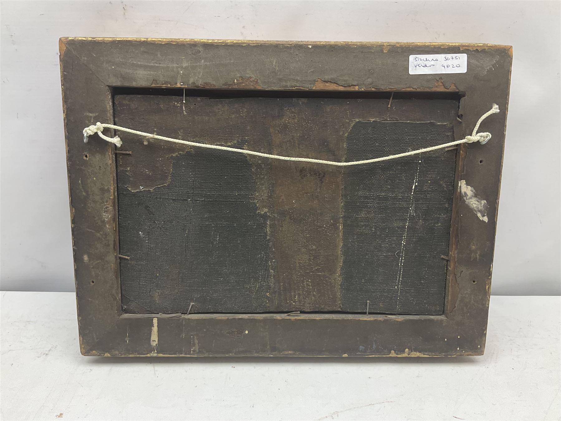 English School (19th century): Cottage by the Lake, oil on panel unsigned 21cm x 31cm