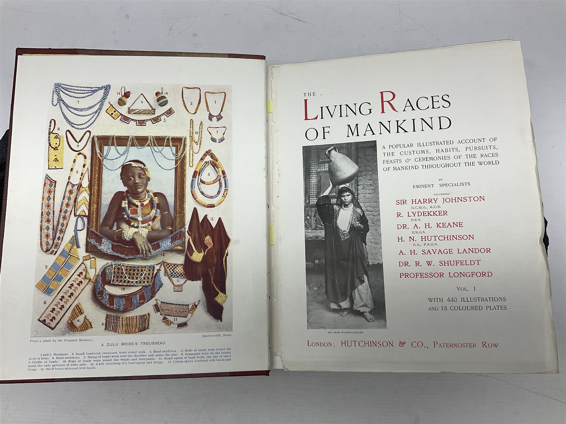 The Living Races of Mankind, two volumes, together with Alexander Winchell; Preadamites or a Demonstration of The Existence of Man before Adam and Edward B Taylor; Anthropology an introduction to the Study of Man and Civilization 