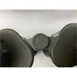 Eleven pairs of binoculars to include Lieberman & Gortz 20x65, Stem (USSR) 7x50, Helios 10x50 Field, Prinz 12x50, Tasco 8x40, Tasco 10x50, etc