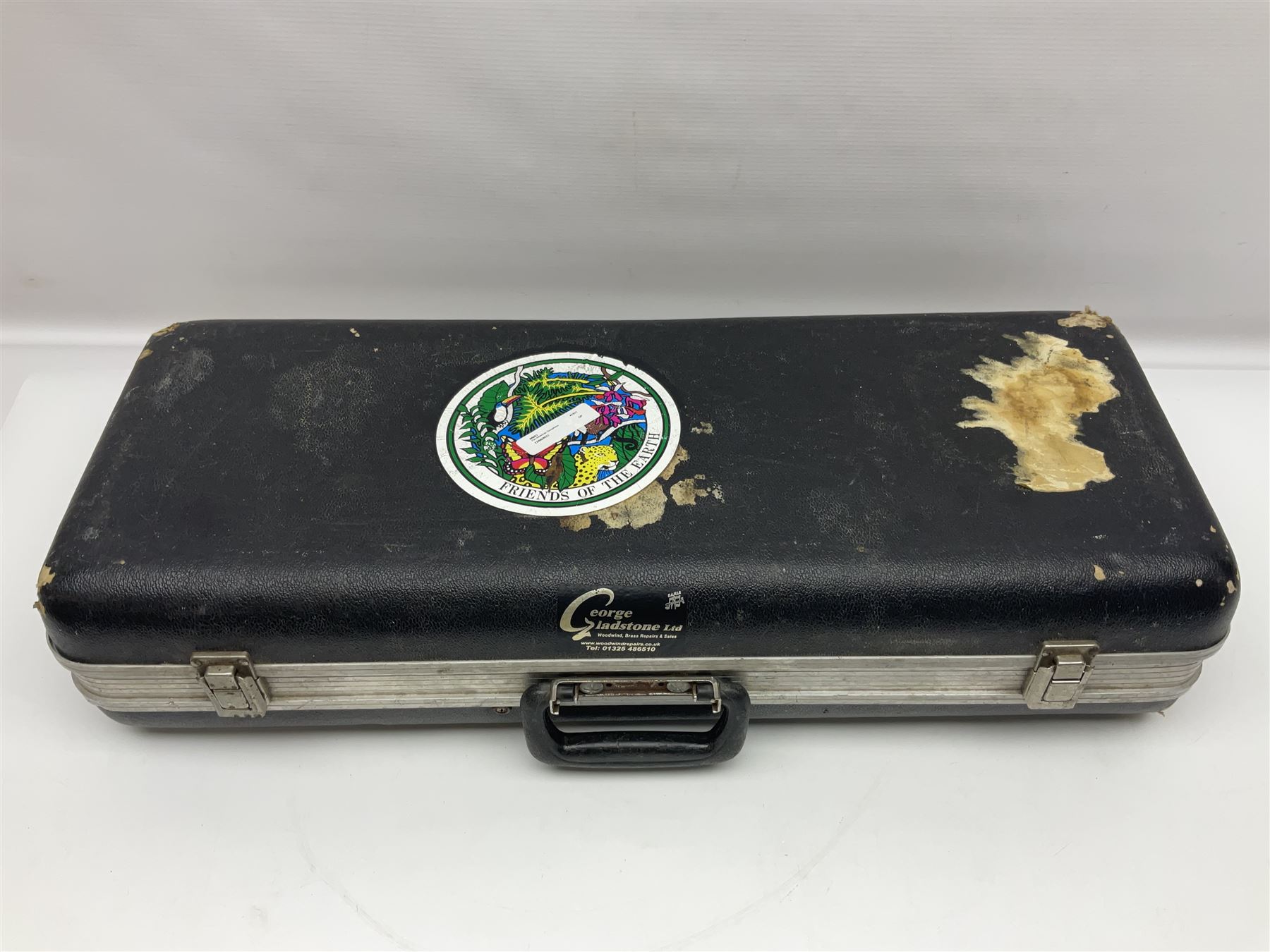 Early 20th century Elkhart Pan American C-Melody saxophone, Patd. Sept.14 1915, no.1153489, serial no.P27678; in fitted hard carrying case with crook