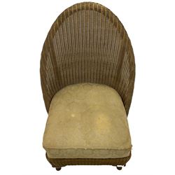 Two 'Sirrom' Lloyd Loom type bedroom chairs