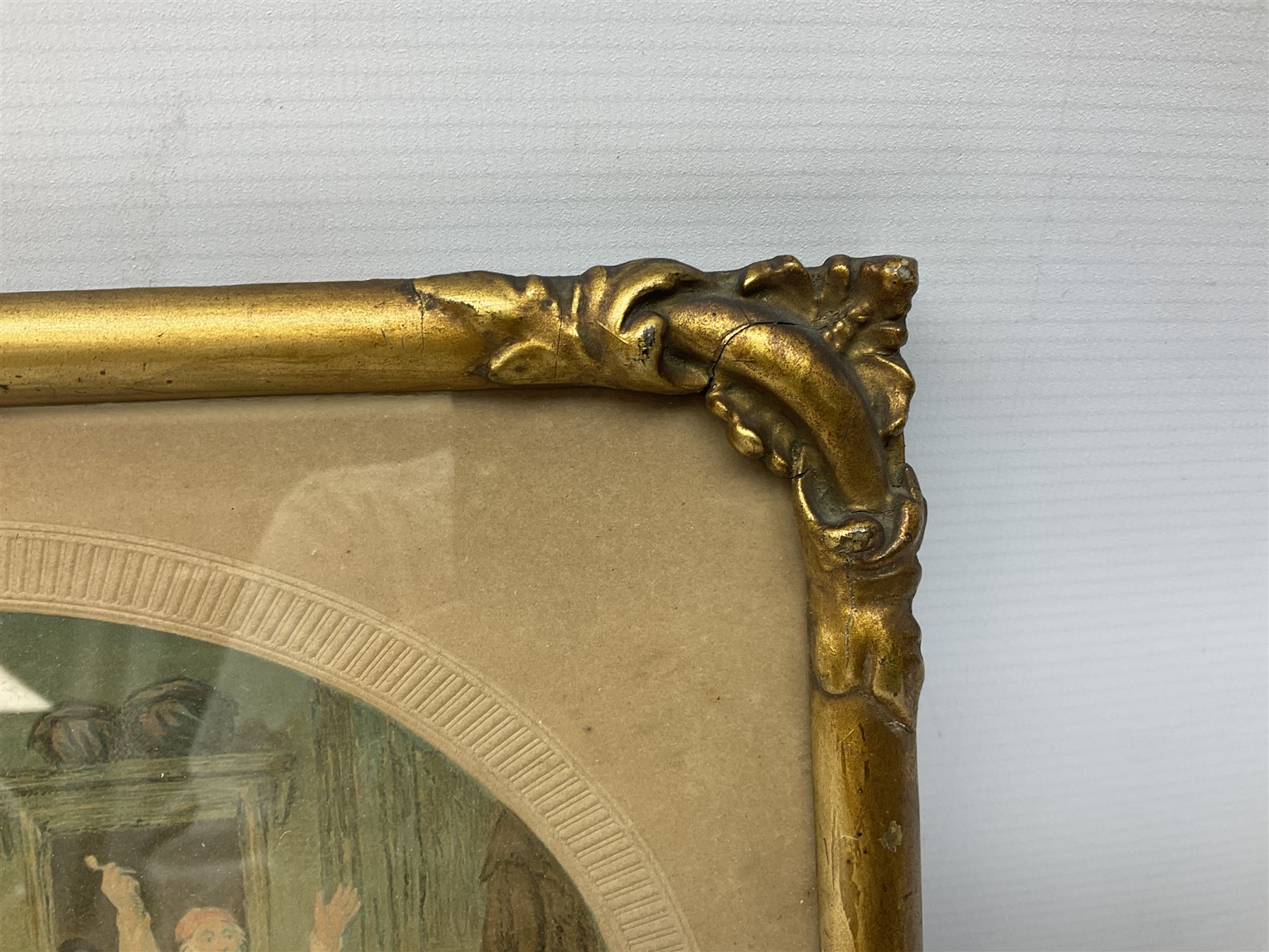 John Bullock (British 20th Century) 'North Yorkshire Beach', Gouache signed title verso, together with 19th Century colour print (2)