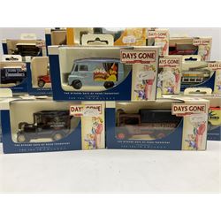 Thirty-six modern Days Gone die-cast models, predominantly promotional commercial vehicles; all boxed (36)