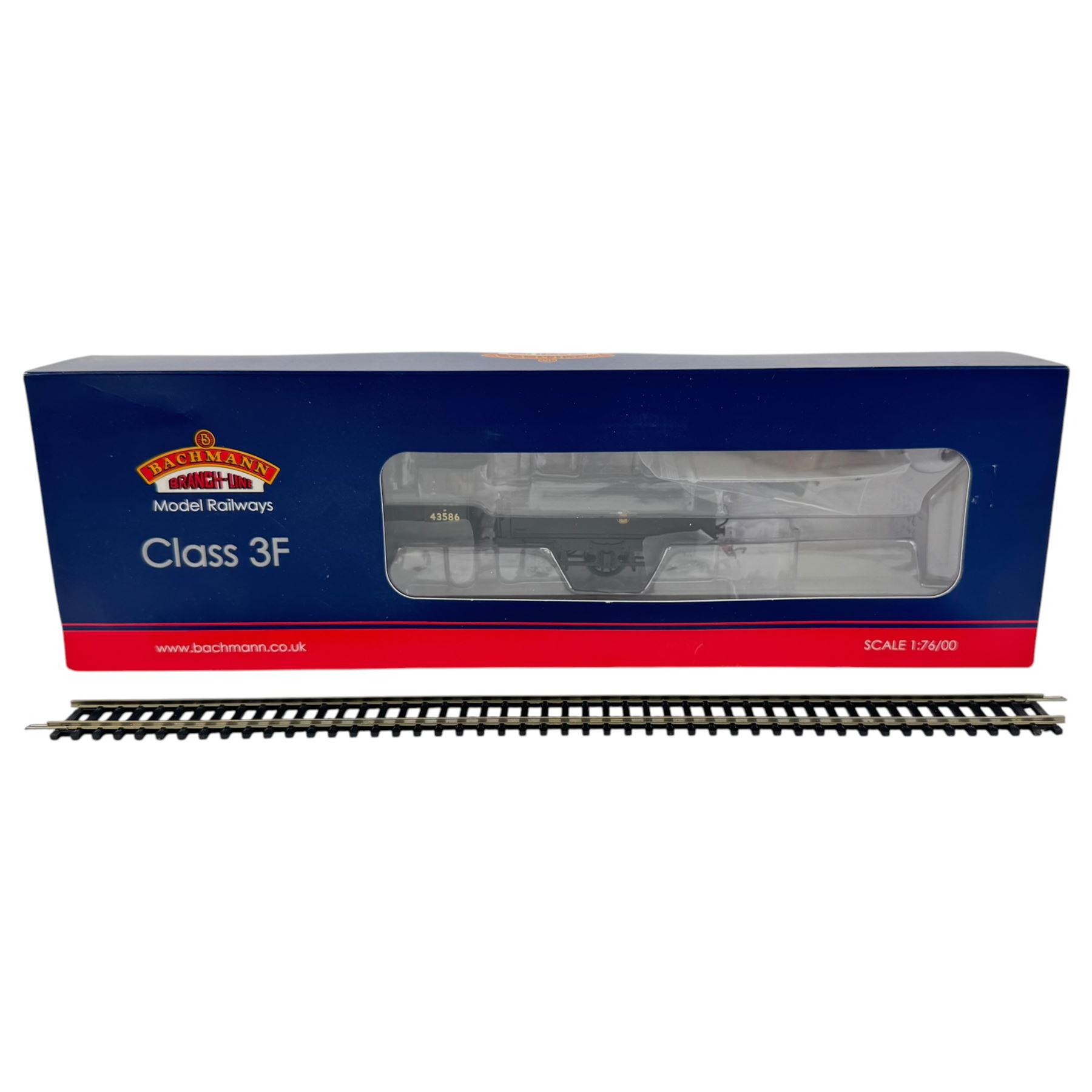 Bachmann Branch-line Model Railways 1:76 00 gauge Class 3F BR Black Late Crest no. 43586 locomotive, boxed
