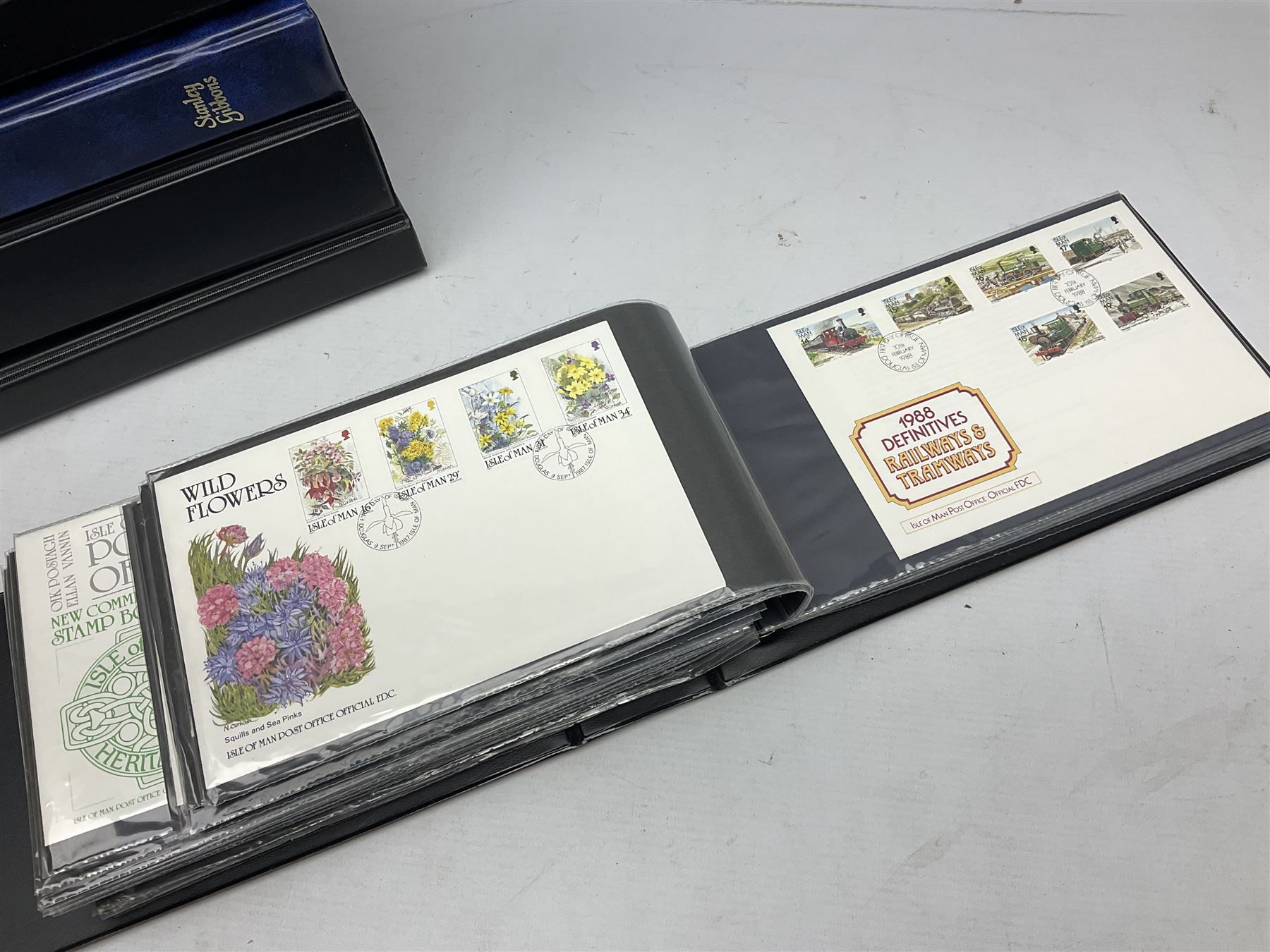 Stamps including first day covers, Royal Mail PHQ cards, Australia, Germany, Canada, Cyprus, Ceylon, Falkland Islands, France etc, housed in various albums, in one box