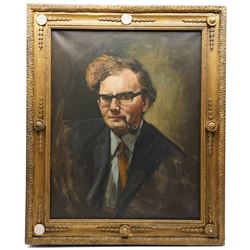 Brenda Bury (British 1932-): Members of European Parliament - 'Diana Elles Baroness Elles' 'Aeneas Simon Mackay 15th Lord Reay' 'David Lewis 1st Baron Brecon' 'Sir Peter Kirk' 'Derek Walker Smith Baron Broxbourne' and 'Tufton Beamish Baron Chelwood', set of six oils on canvas signed with initials, in matching frames, 76cm x 59cm (6)
Provenance: Property of a Nobleman.