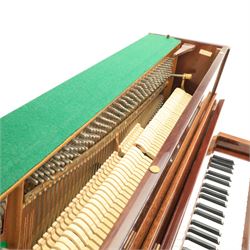 Wilh. Steinmann - 20th century East German mahogany veneered upright piano, together with matching stool