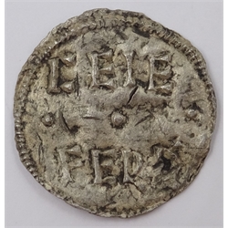  Early Medieval Coin - Silver Viking imitation penny of Alfred the Great dating to the period AD 887-889, two line type, Danelaw moneyer Ceneferth. Registered on www.finds.org.uk with the unique ID 'YORYM-F51D44'  