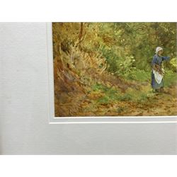 Henry John Sylvester Stannard (British 1870-1951): 'Gathering Firewood', watercolour signed 26cm x 36cm
Provennace: with J Collins & Son Fine Art, Bideford