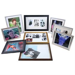 Signed TV photographs, including Young Ones montage, Fawlty Towers, New Avengers, Tom Bake...