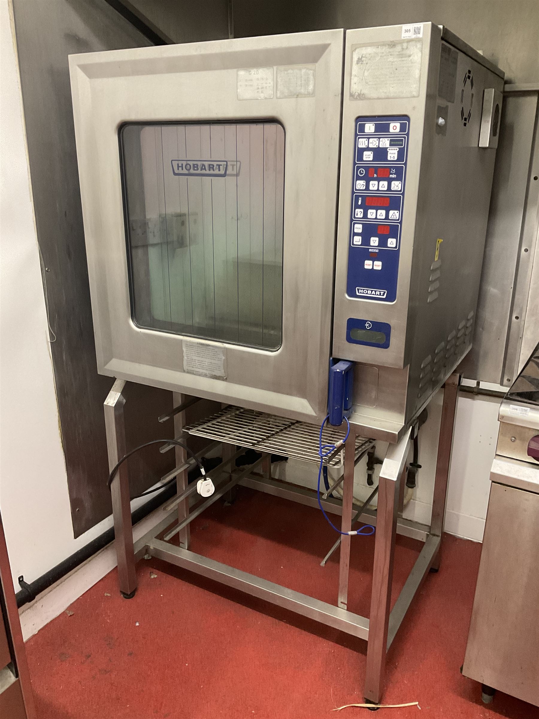 Hobart CSD1013G commercial single phase oven, with stand LOT SUBJECT