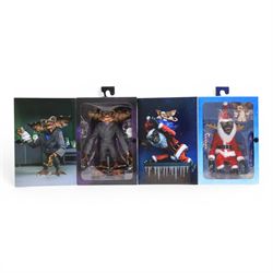 Two Neca Gremlins figures, comprising Santa Stripe and Gizmo and Gremlins 2 Ultimate Brain...