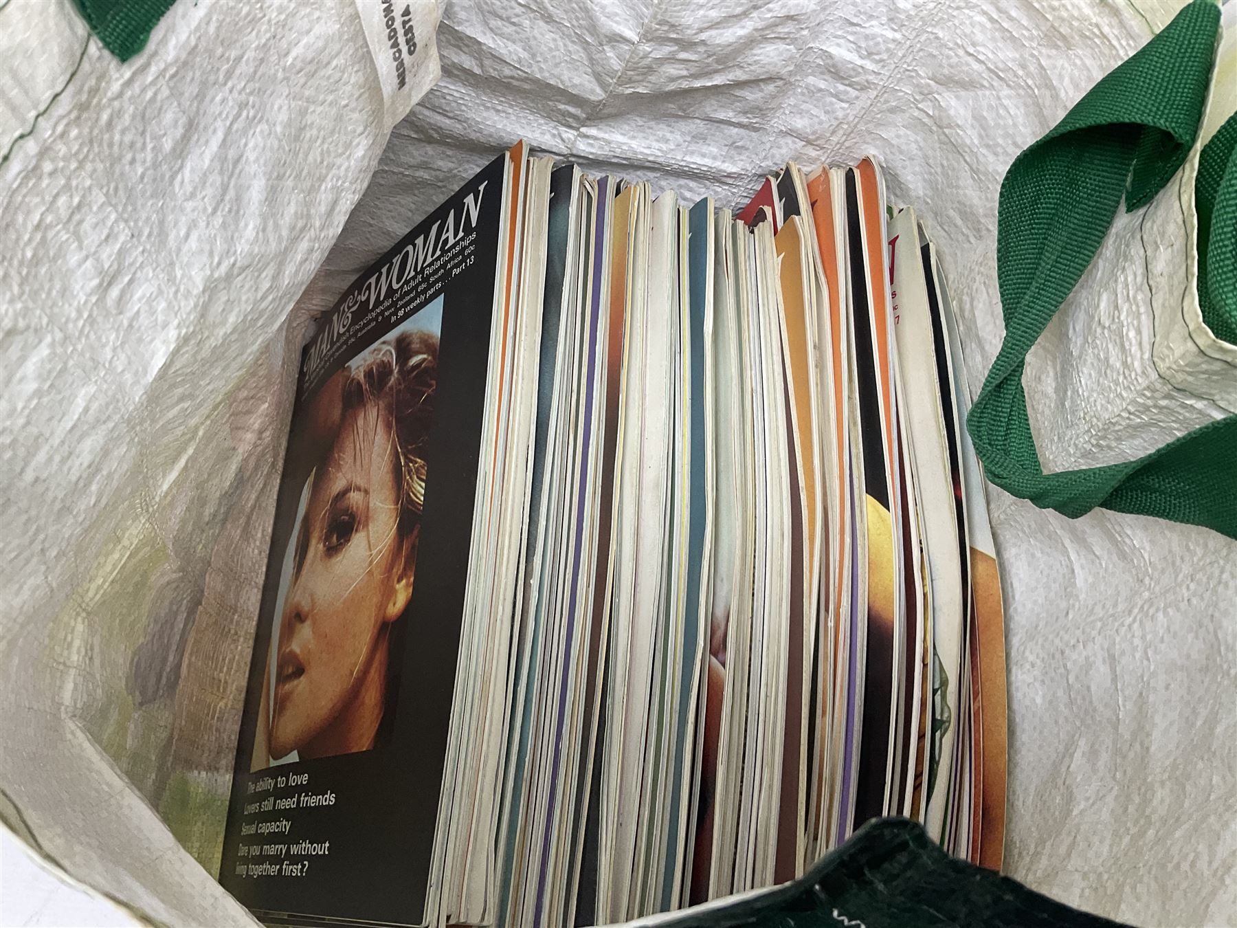 Quantity of vintage erotica magazines, Man & Woman, together with a quantity of Book of Life magazines 