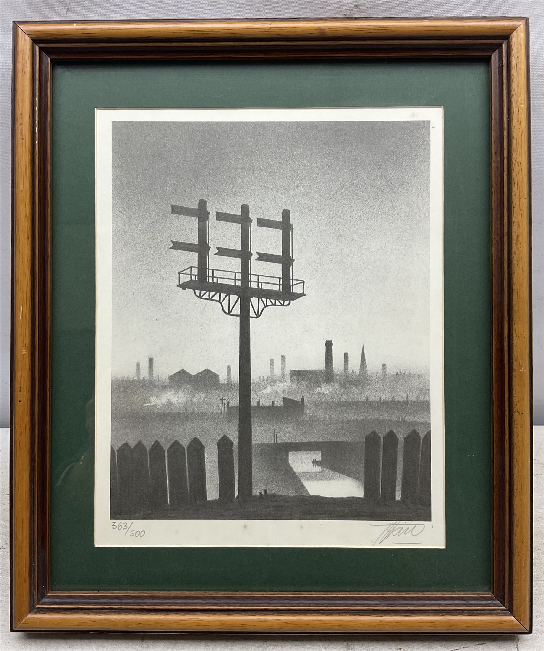 Trevor Grimshaw (Northern British 1947-2001): Signal, limited edition lithograph signed and numbered 363/500 in pencil, 21.5cm x 18.5cm 