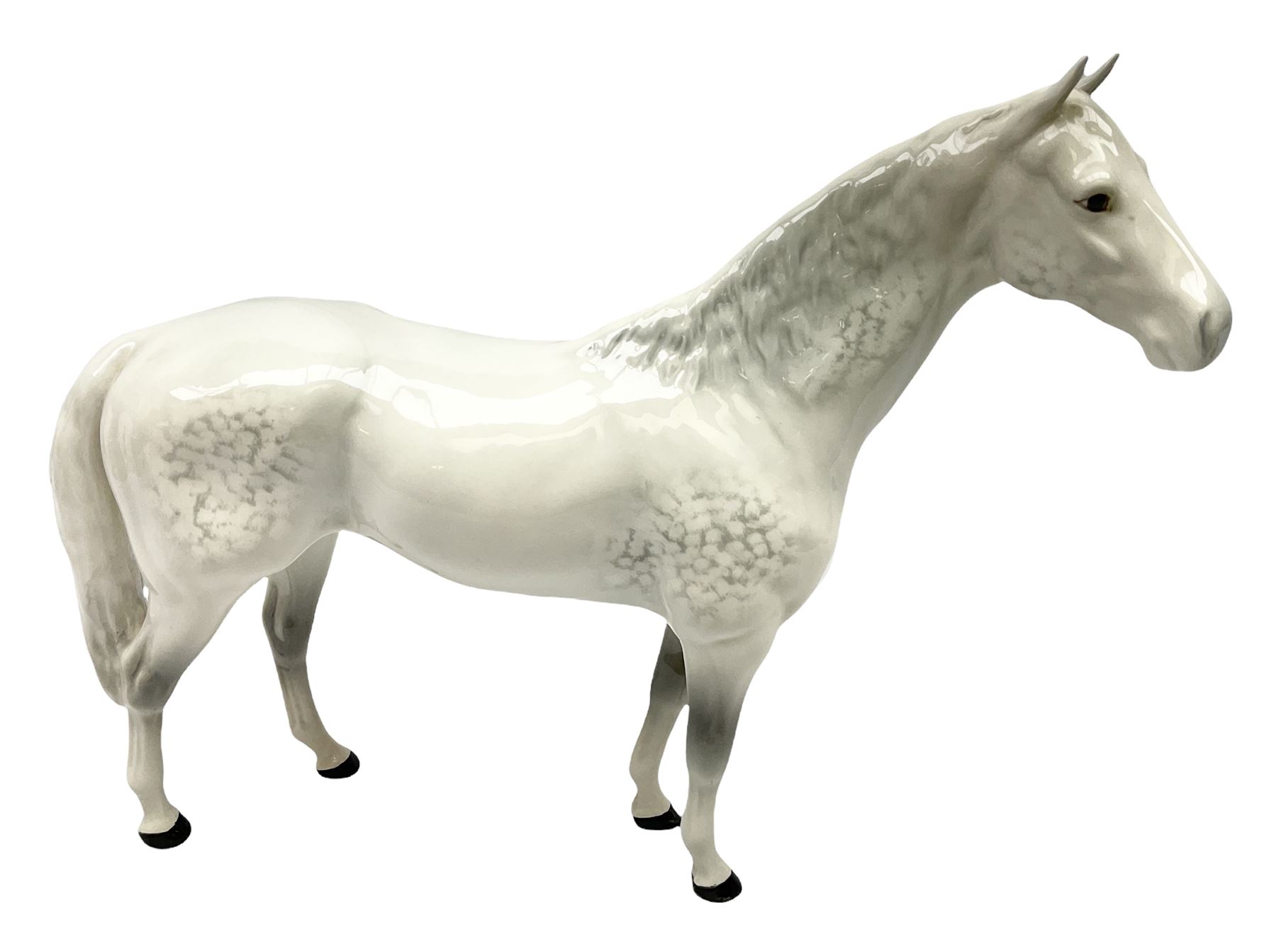 Beswick Large Hunter in grey no. 1734, printed mark beneath, H30cm