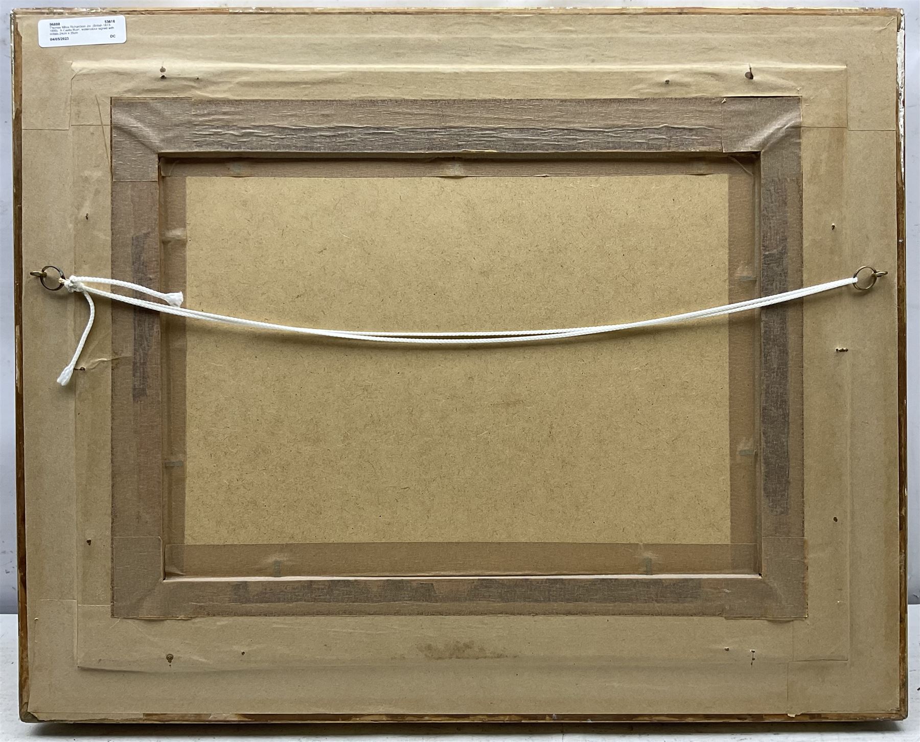 Thomas Miles Richardson Jnr. (British 1813-1890): 'A Castle Ruin', watercolour signed with initials 24cm x 35cm