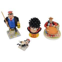 Sixteen Robert Harrop Beano Dandy Collection figures, Teacher, Roger the Dodger, Chester, Olive etc, all with original boxes 