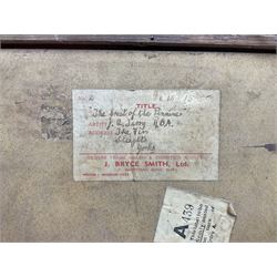 Joseph Alfred Terry (Staithes Group 1872-1939): 'The Crest of the Pennines', oil on board signed, titled on exhibition label with artist's address verso 32cm x 39cm