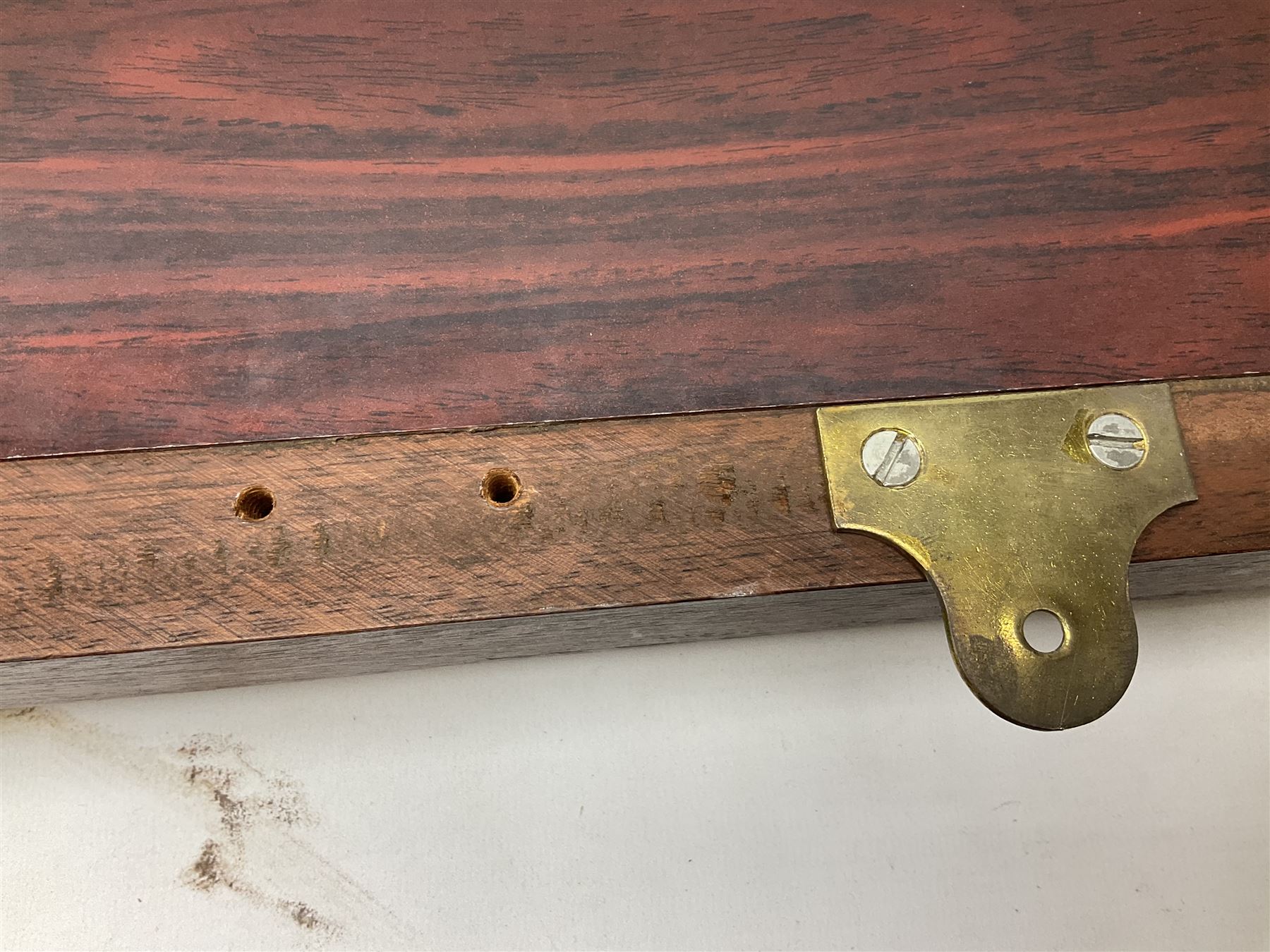 WW2 Lee Enfield No.4 Mk.1 .303 bolt-action rifle with hinged butt compartment, made by SA Ltd., Long Branch, Canada 1942, serial no.5L0646 L113cm; mounted on a framed display board with No.4 Mk.II spike bayonet, No.9 Mk.1 blade bayonet, two inert 5-round clips and brass biographical plaque by Antler Military Originals detailing DA Cert No.C3444 OLD STYLE DEACTIVATION SO FIREARMS CERTIFICATE REQUIRED OR RFD