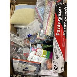 A large quantity of craft supplies, to include wirework, beading, metal stamping, etc. 