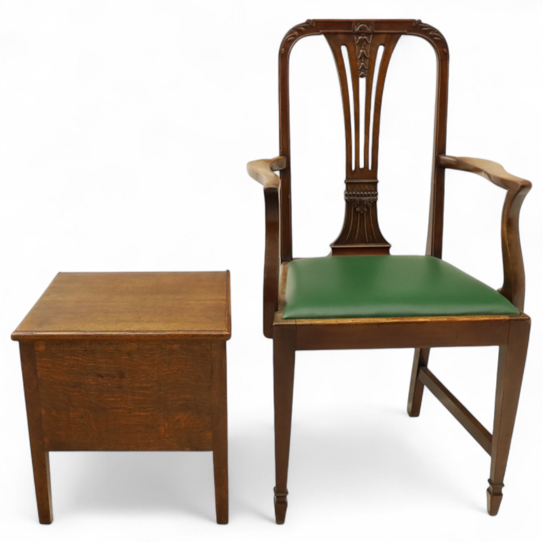 Georgian style mahogany open armchair | Antique & Revival Furniture ...