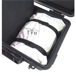 Ball Engineer Hydrocarbon Deepquest gentleman's titanium automatic chronometer wristwatch, Ref. DM3000A-SCJ-BK, black dial with baton hour markers, date aperture and unidirectional rotating bezel, on titanium and stainless steel bracelet, boxed with additional links and warranty certificate dated 2019