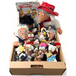 Collection of Womble toys, including First Love and Mcdonalds examples