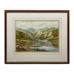Charles A Bool (19th/20th Century): Dovedale Derbyshire, watercolour signed 27cm x 38cm