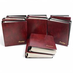 World stamps including Aden, Brunei, Rwanda, Spain, Ireland, Italy, Japan, Hungary, Germany, France, Portugal, Namibia, Netherlands, New Zealand, St Lucia, Malaysia etc, housed in ten ring binder folders