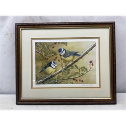 Robert E Fuller (British 1972-): Swan and Blue Tits, two limited edition colour prints signed and numbered 138/200 and 102/850 in pencil max 23cm x 32cm(2)