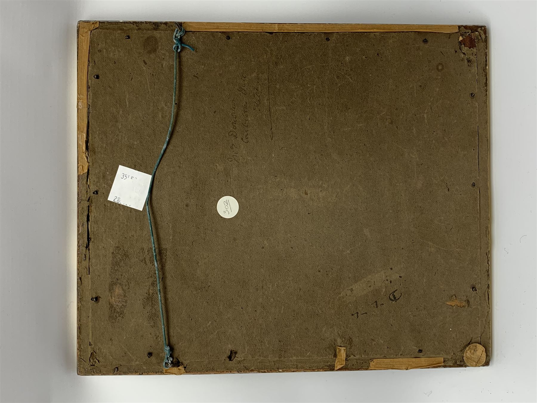 George III silkwork picture, of oval form depicting a female figure in garden setting, within a silkwork border detailed with verse from Robert Burns Bonnie Peg, 'Her air sae sweet, and shape complete, The Queen of Love did never move, Wi' Motion mair enchanting!', and monograms 'FV' and 'SM', in reeded gilt frame and gilt mount, indistinctly inscribed in pencil verso, overall H36cm L30.5cm