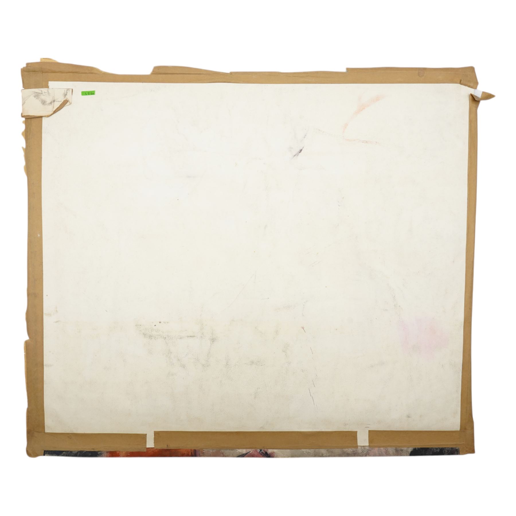 John Gilbey Bowles (British 1929-2011): Getting Ready for the Folies Bergère, oil pastel on card unsigned 53cm x 60cm (unframed)
Provenance: direct from the family of the artist