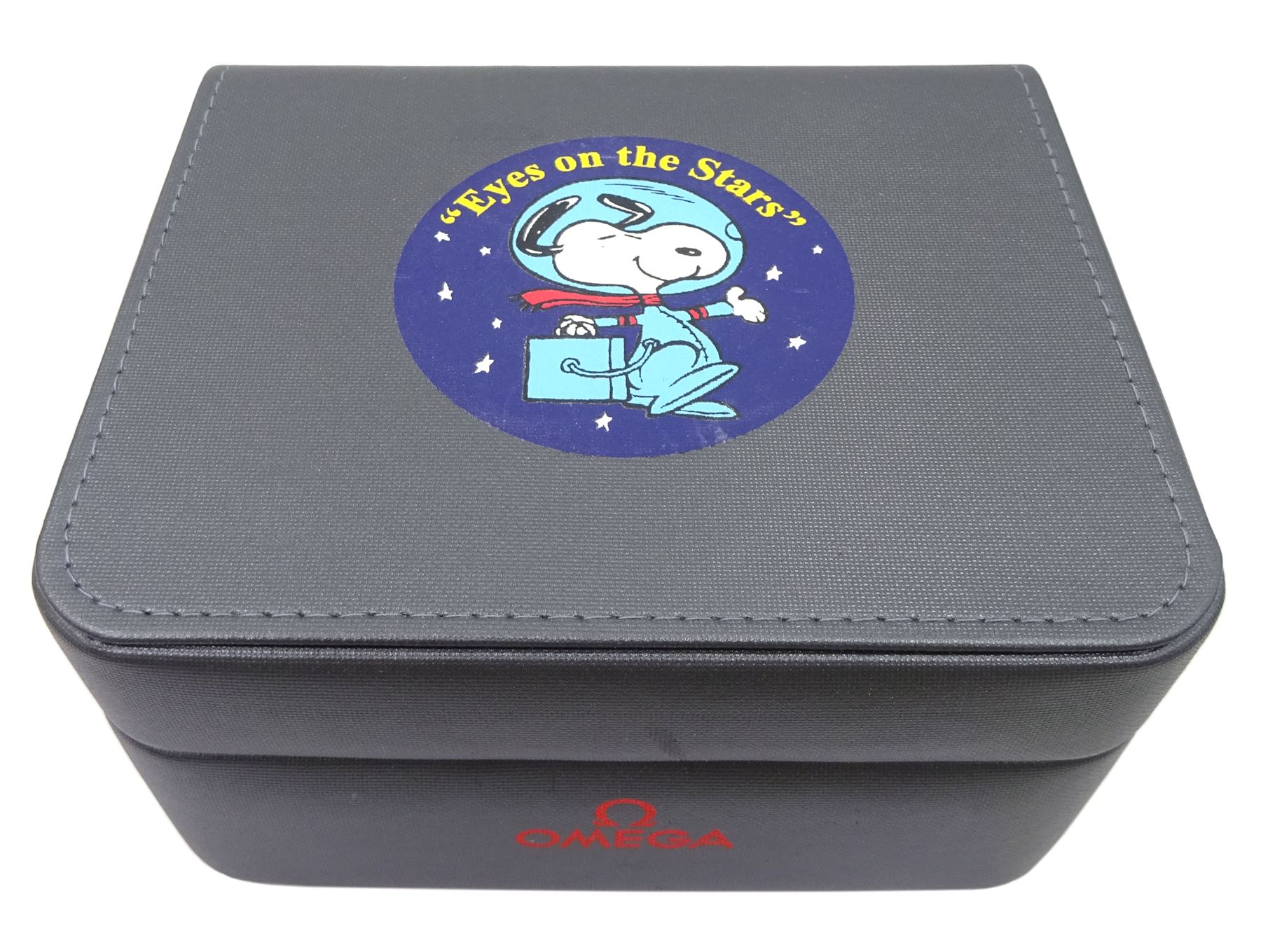 Omega Speedmaster Professional “Eyes on the Stars” Silver Snoopy Award stainless steel limited edition manual wind wristwatch, Ref. 3578.51.00, Cal. 1861, serial No. 77118140, on original stainless steel bracelet, with fold-over clasp, boxed with papers, warranty card dated 2003 and additional bracelet link