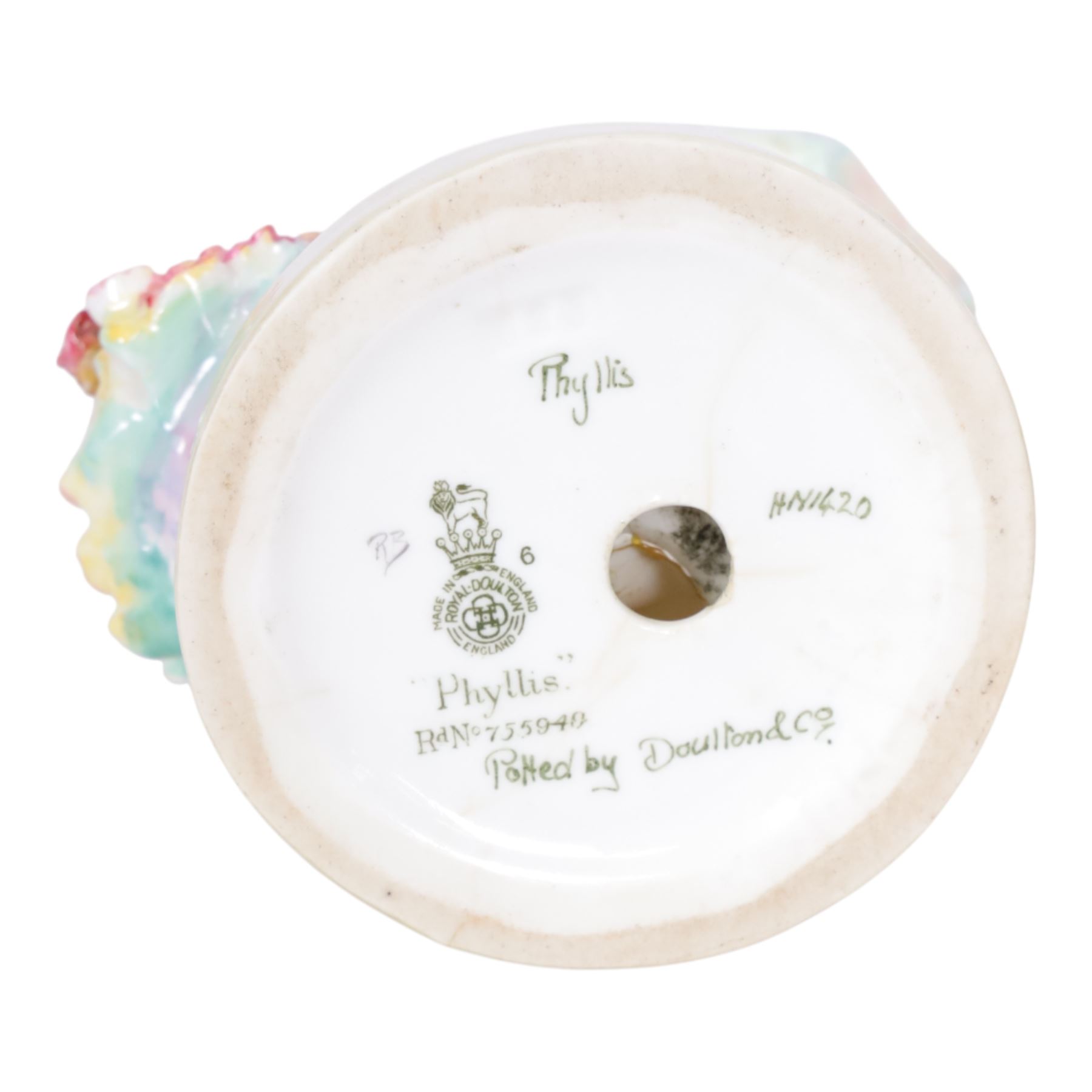 Three Royal Doulton figures, comprising Belle O'The Ball HN1997, Sweet Anne HN1496 and Phyllis HN1420