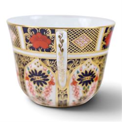 Royal Crown Derby Old Imari 1128 set of eight breakfast cups and saucers, cups, H8cm