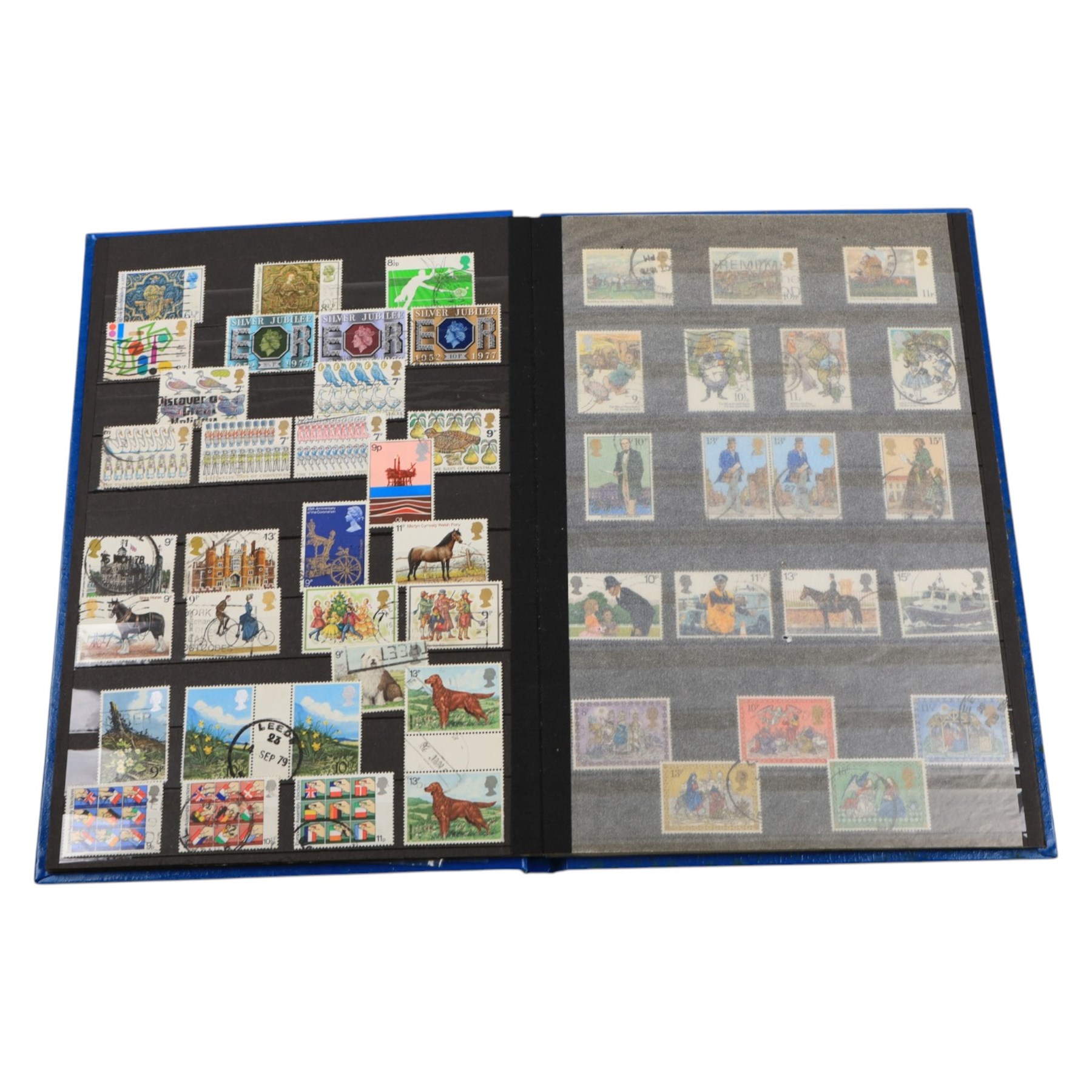 Mostly Great British stamps, including a small quantity of mint decimal, etc, in one box